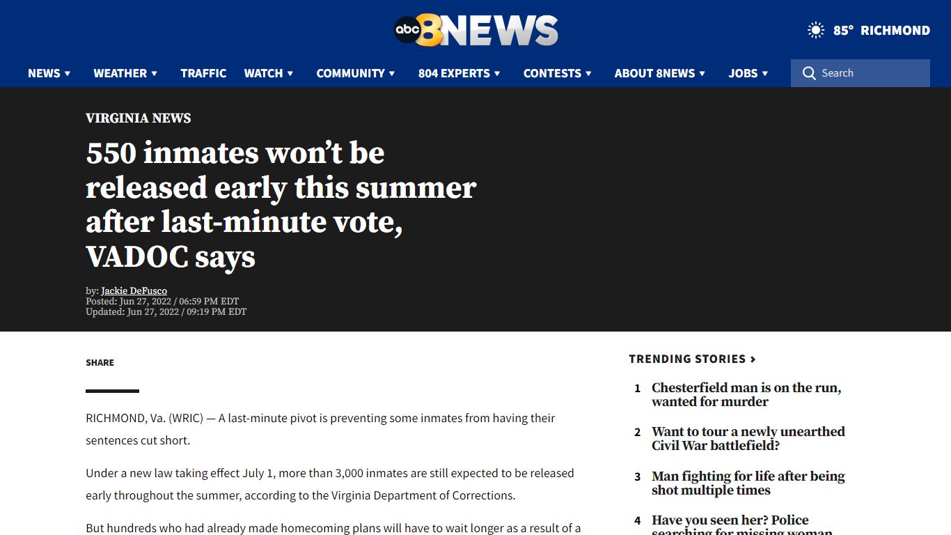 550 inmates won’t be released early this summer after last-minute vote ...